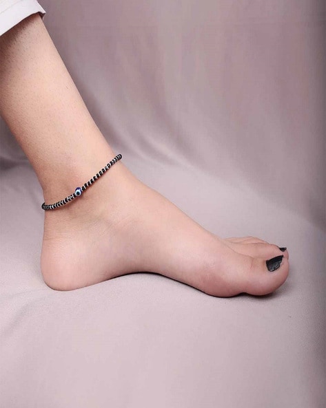 Pc jewellers sale silver anklets price