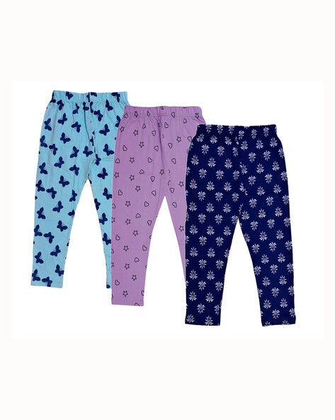 Buy IndiWeaves Girls Cotton 3/4th Capri Pants (MultiColor13,4-5