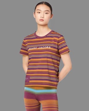 Striped Cotton-Blend Jersey T-Shirt