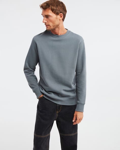 Buy Grey Sweatshirt & Hoodies for Men by Grimelange Online | Ajio.com 