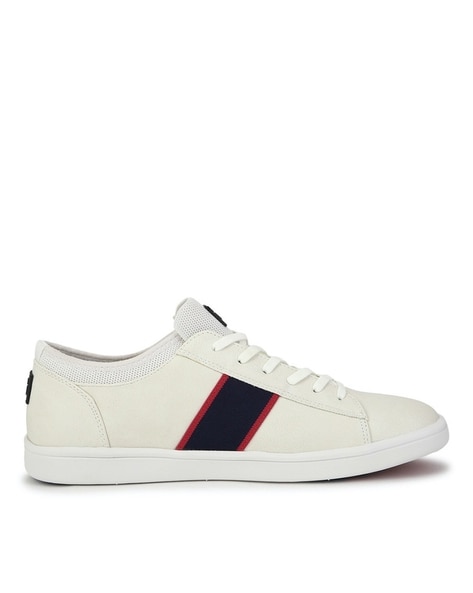 Louis Philippe White Casual Sneakers