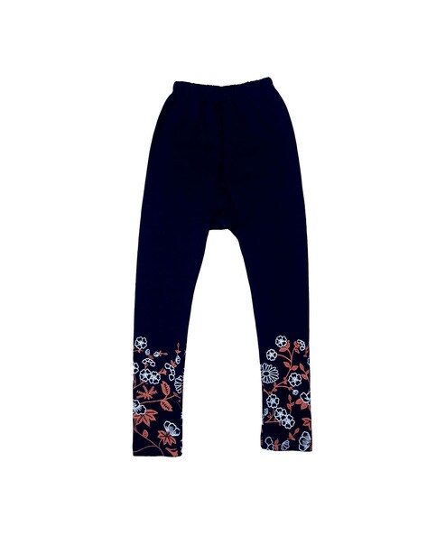 Pack of 3 Floral Print Leggings with Elasticated Waist