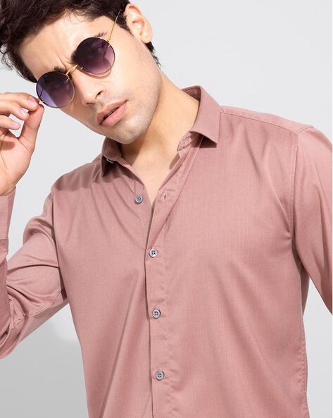 blush pink dress shirt mens