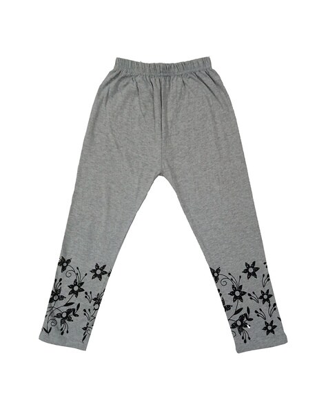 Buy Grey & Purple Trousers & Pants for Girls by INDIWEAVES Online
