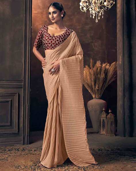 Siya Fashion Awesome Light Brown Two Tone Silk Saree | Fancy sarees, Party  wear sarees, Saree designs