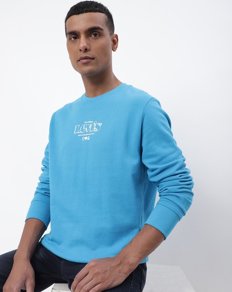 Buy Vivid Blue Sweatshirt & Hoodies for Men by LEVIS Online 