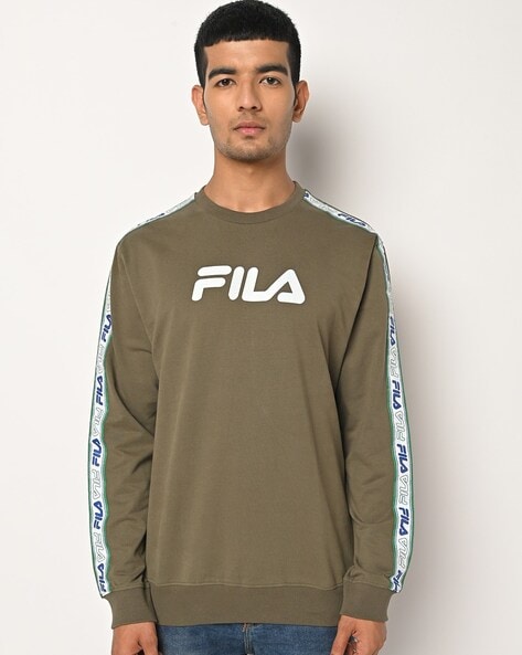 Buy Olive Sweatshirt Hoodies for Men by FILA Online Ajio