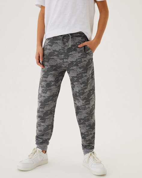 Buy Men Grey Camouflage Printed Trousers online  Looksgudin