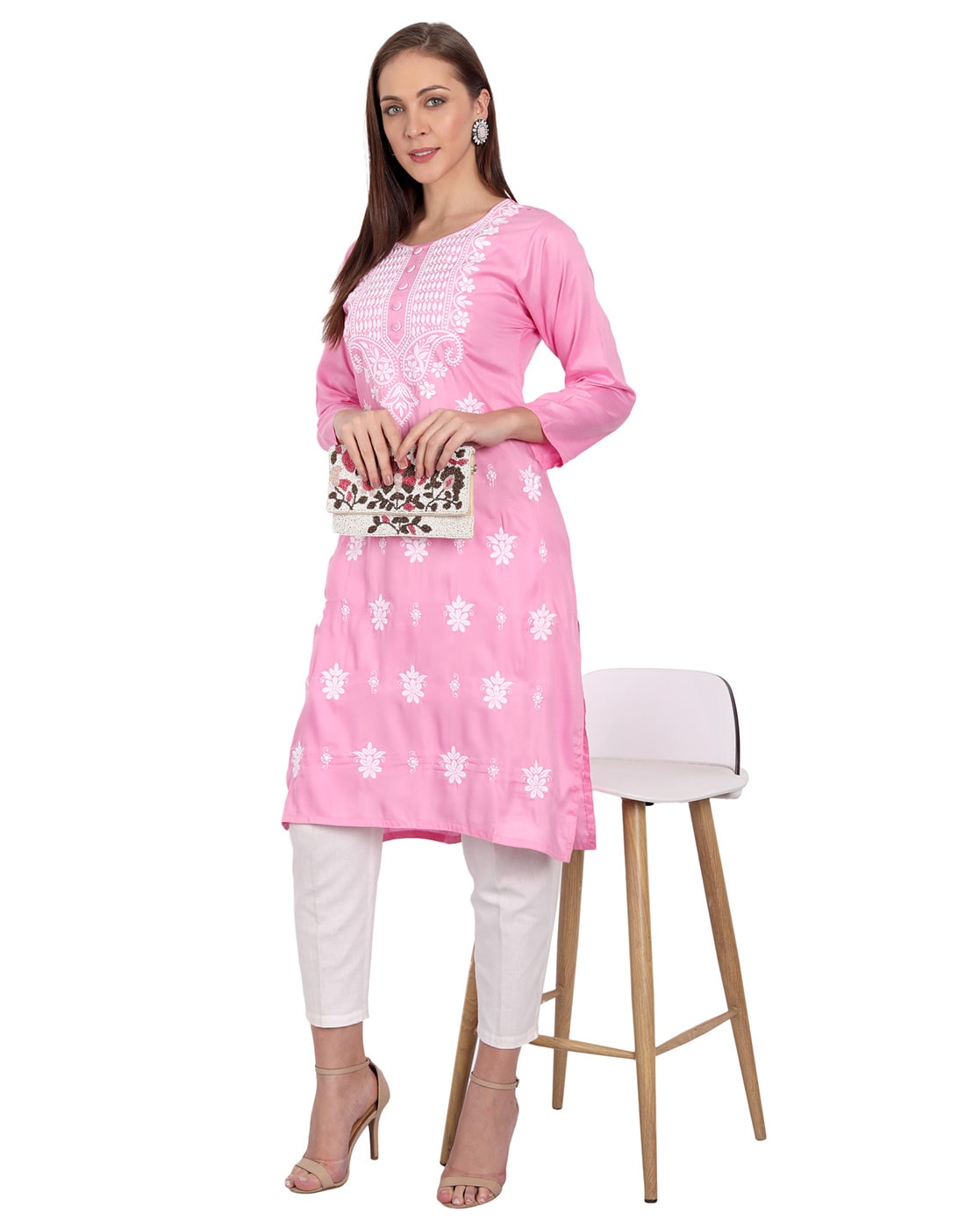 Buy W Lilac & Pink Printed Kurta Leggings Set With Dupatta for Women Online  @ Tata CLiQ