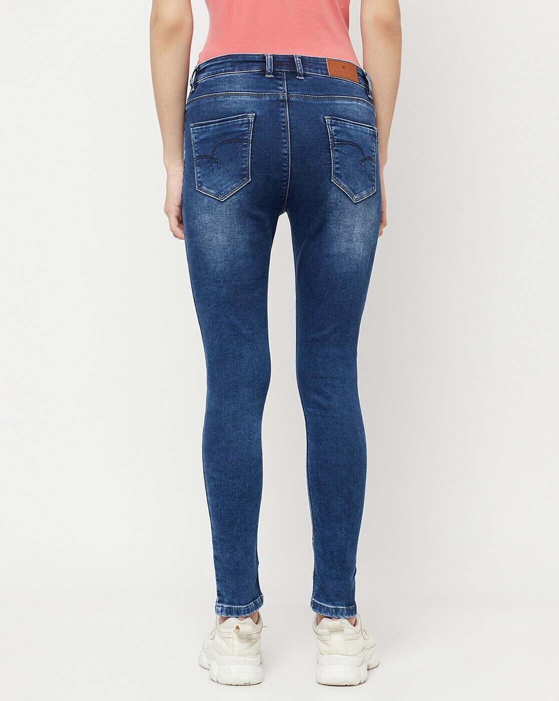 Mid Wash Skinny Fit Jeans