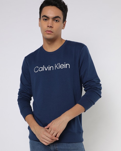 blue calvin klein sweatshirt