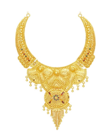 18” Thai Gold Jewelry 22K 23K 24K Gold Necklace Women Baht Gold Chain  Birthday | eBay