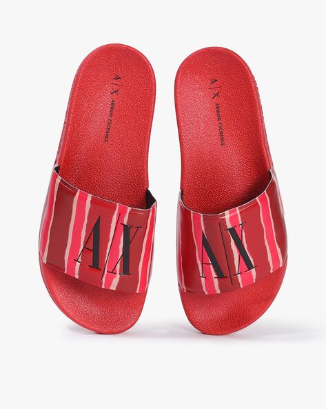 Armani exchange slides womens best sale