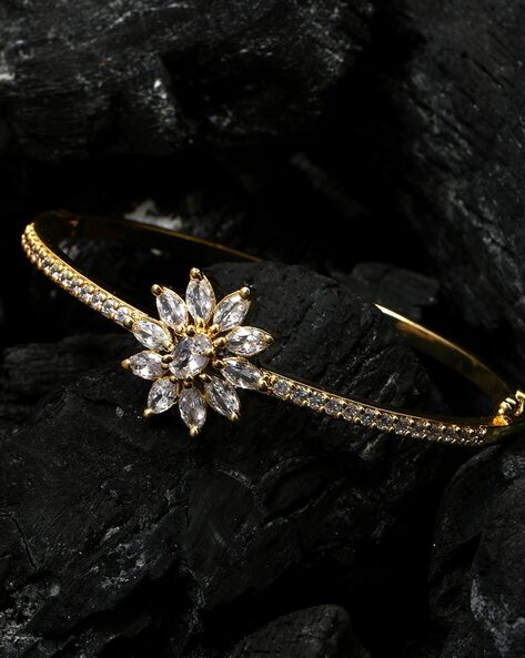 Stylish American Diamond Studded Handcrafted Peacock Shape Bangle Style  Bracelet at Rs 938.00 | Sarjapura | Bengaluru| ID: 2851587892662