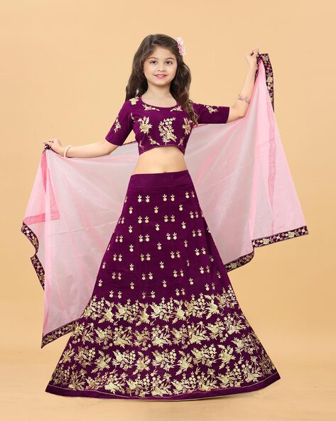 TrendyKidz Girls Lehenga Choli Ethnic Wear Self Design Lehenga Choli Price  in India - Buy TrendyKidz Girls Lehenga Choli Ethnic Wear Self Design  Lehenga Choli online at Flipkart.com