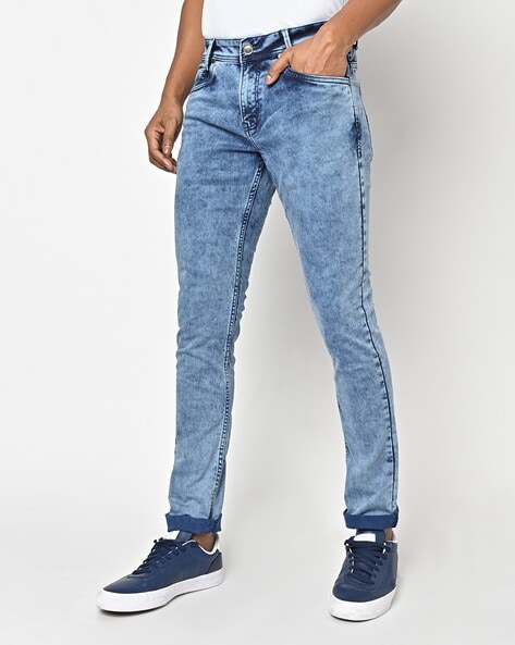 Men's Light Wash & Acid Wash Jeans