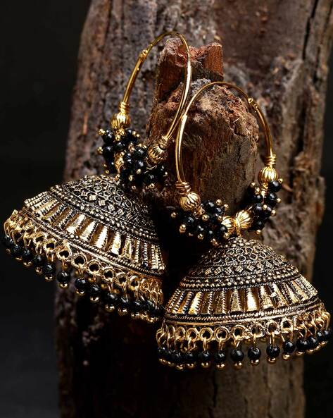 Kyoto Black Diamond 1.00ct Hoop Earrings in Sterling Silver – Stephen Dweck  Jewelry