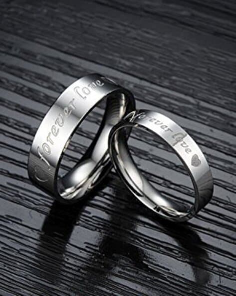 Amazon.com: UMIERUI Promise Rings for Couples 925 Sterling Silver Couple  Rings Set Engagement Wedding Ring Band Adjustable Couple Ring : Clothing,  Shoes & Jewelry