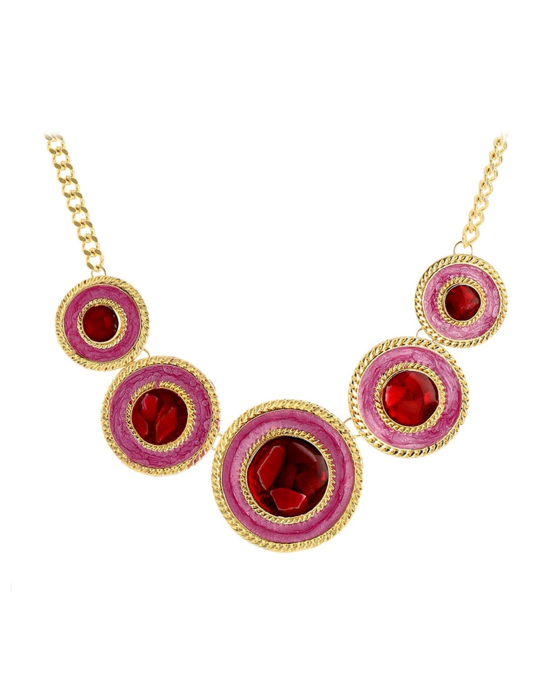 Buy Gold-Toned & Red Necklaces & Pendants for Women by Crunchy Fashion  Online