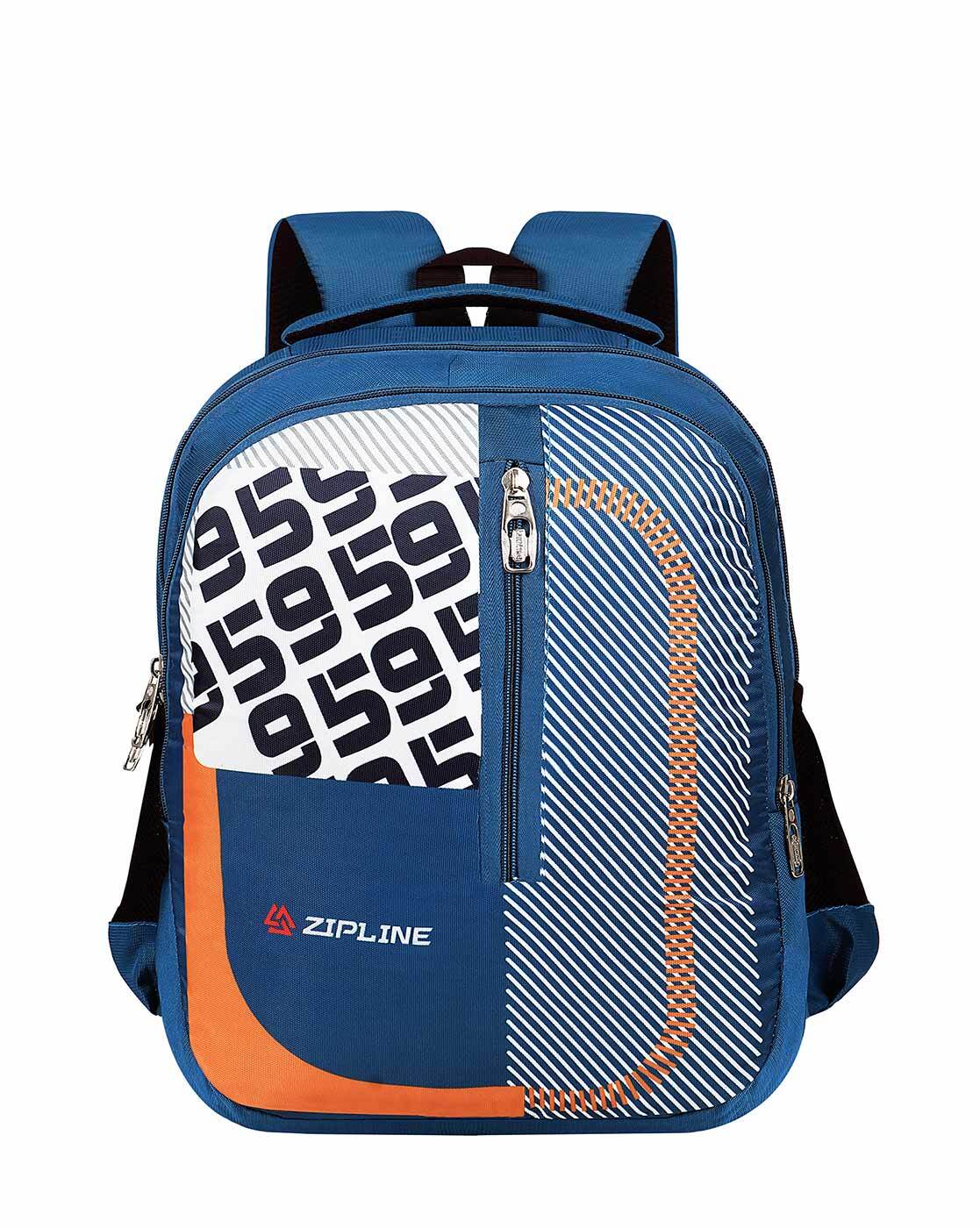 Buy ZIPLINE Striped Everyday Backpack Online | Ajio.com