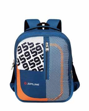 Buy ZIPLINE Striped Everyday Backpack Online | Ajio.com