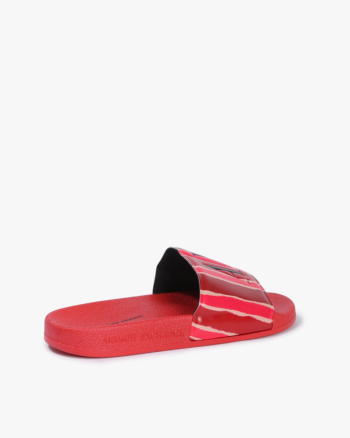 Armani Exchange logo-embellished touch-strap Slides - Farfetch