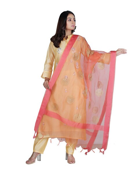 Embellished Banarasi Organza  Dupatta Price in India