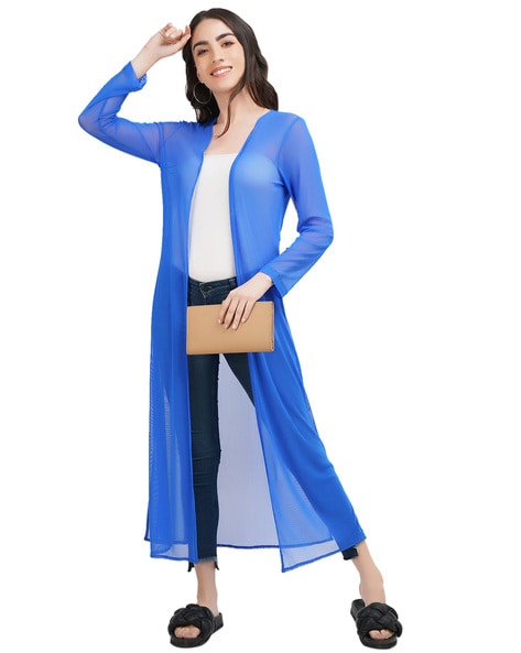 Bright blue sale shrug