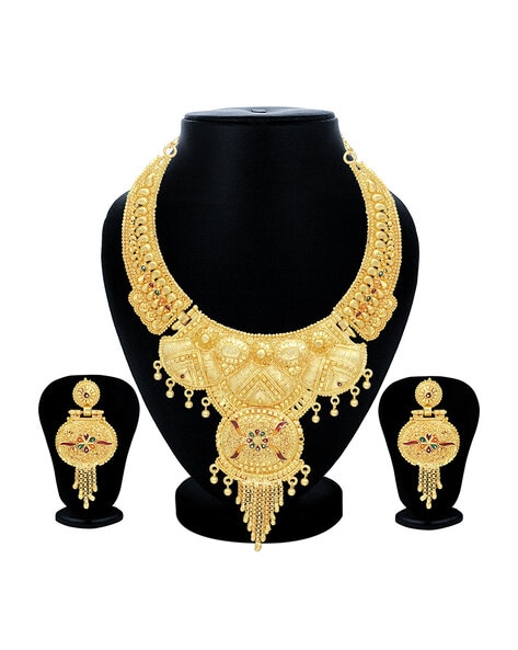 Sukkhi Lovely 24 Carat Gold Plated Choker Necklace Set for Women (SKR67372)  : Amazon.in: Jewellery