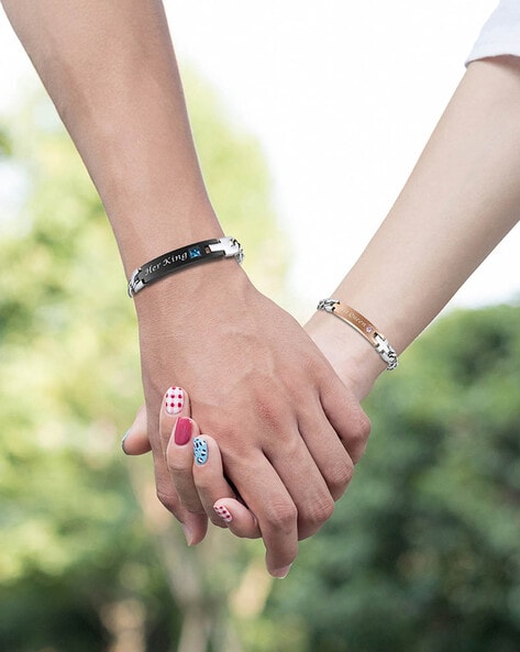 Couple Bracelets Cartoon Magnetic Matching Couple Wristband - Temu Kuwait