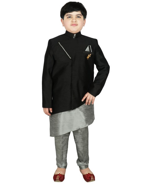 Buy Black Kurta Sets for Boys by SG YUVRAJ Online Ajio