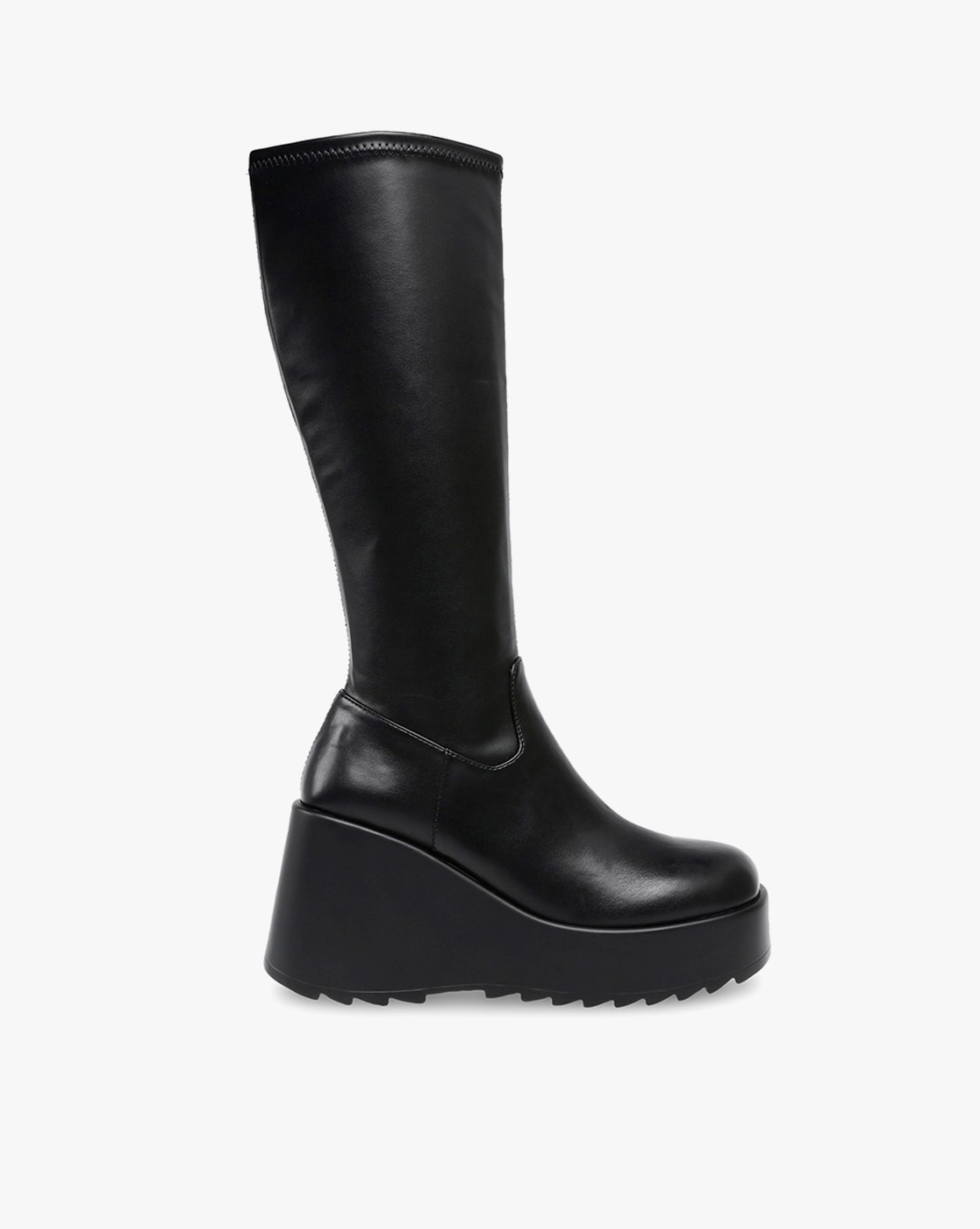 Knee-Length Boots with Zip Closure