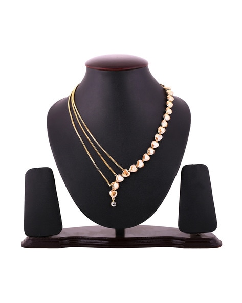 Buy Gold-Toned & Red Necklaces & Pendants for Women by Crunchy Fashion  Online