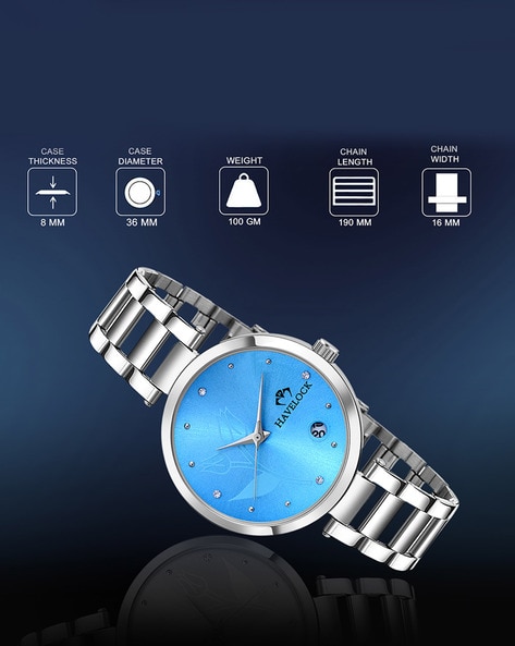 Blue colour best sale chain watch