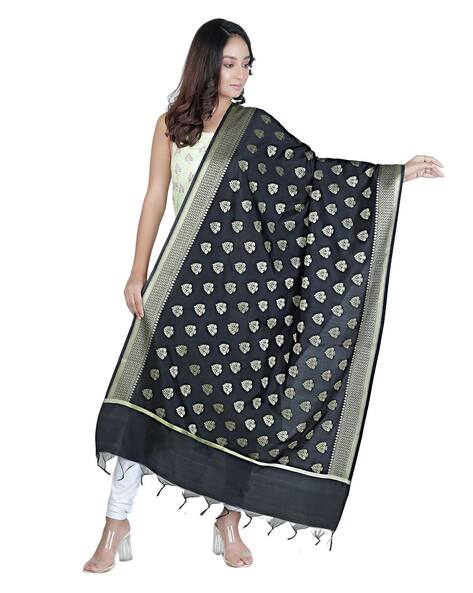 Solid Symetrical Pattern Dupatta Price in India