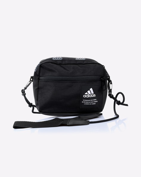 adidas Performance ESSENTIALS SMALL - Across body bag - black white/black -  Zalando.ie