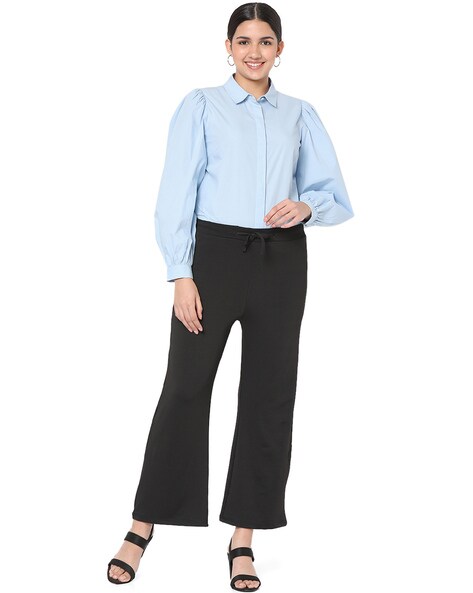 Buy Black Trousers & Pants for Women by SMARTY PANTS Online