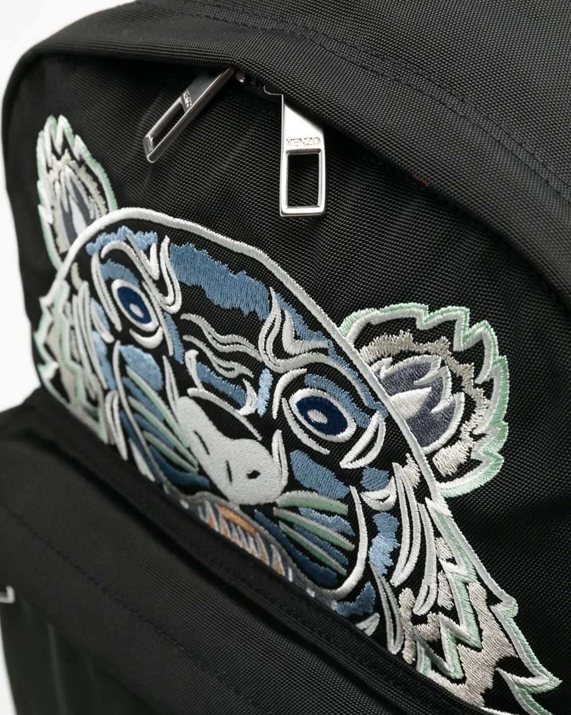 Tiger Embroidered Backpack with Adjustable Straps