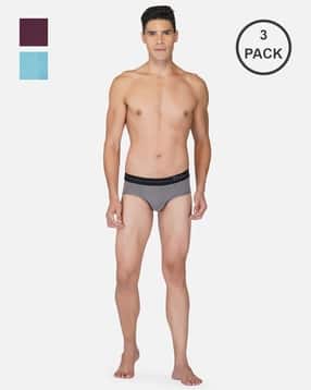urban hug Pack of 3 Micro Modal Briefs with Soft Elasticated Waistband-picture-17