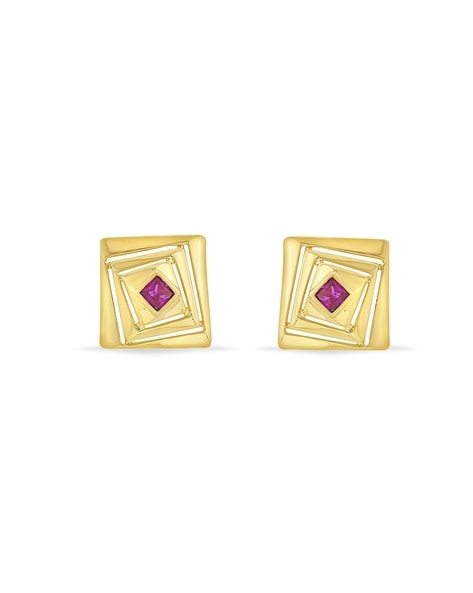 Buy Square Shape Fancy Stone Earrings at Amazon.in