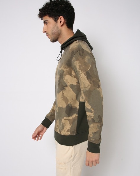 Armani camo hot sale hoodie