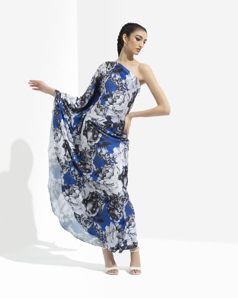 lavender pleated dress Elegant Lavender Pleated Band Detailed V-Neck Ruffle Back Tie-Up Satin   EDITE MODE