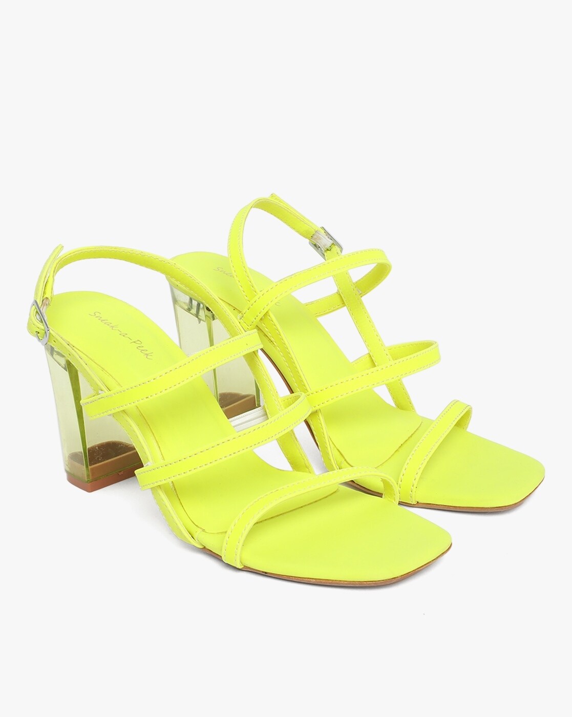 Neon discount strap sandals