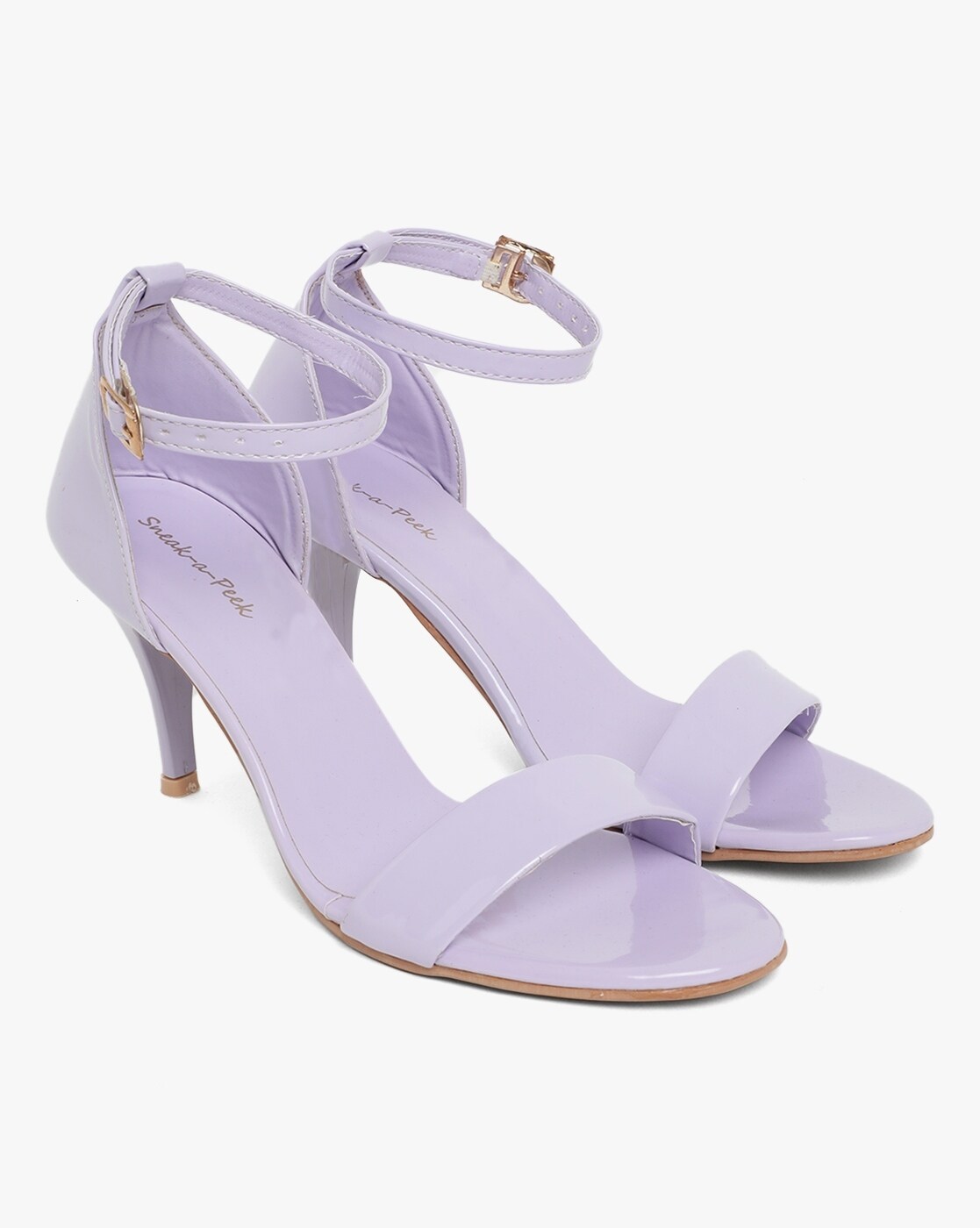 Lilac Feather Lace-Up Heeled Sandals Strappy Slingback Open Square Toe –  Aquarius Brand