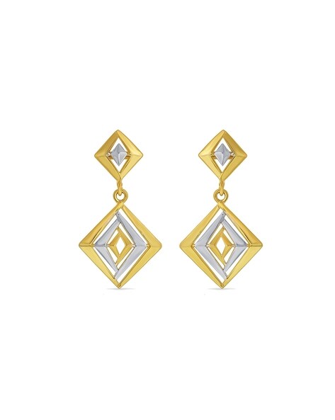 Rhombus shaped online earrings