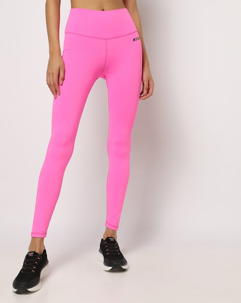 Buy Women's Pink Color Block Slim Fit Track Pants Online at Bewakoof