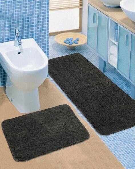 Saral Home Set of 2 Textured Floor Mat Runner Set