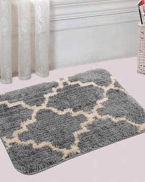 saral home Geometric Pattern Bathroom Mat 1.3' X 2'-picture-10