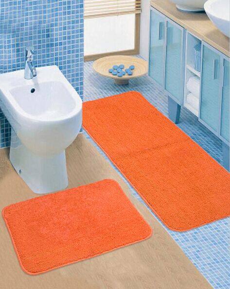 Saral Home Textured Set of 2  Floor Mat Runner Set