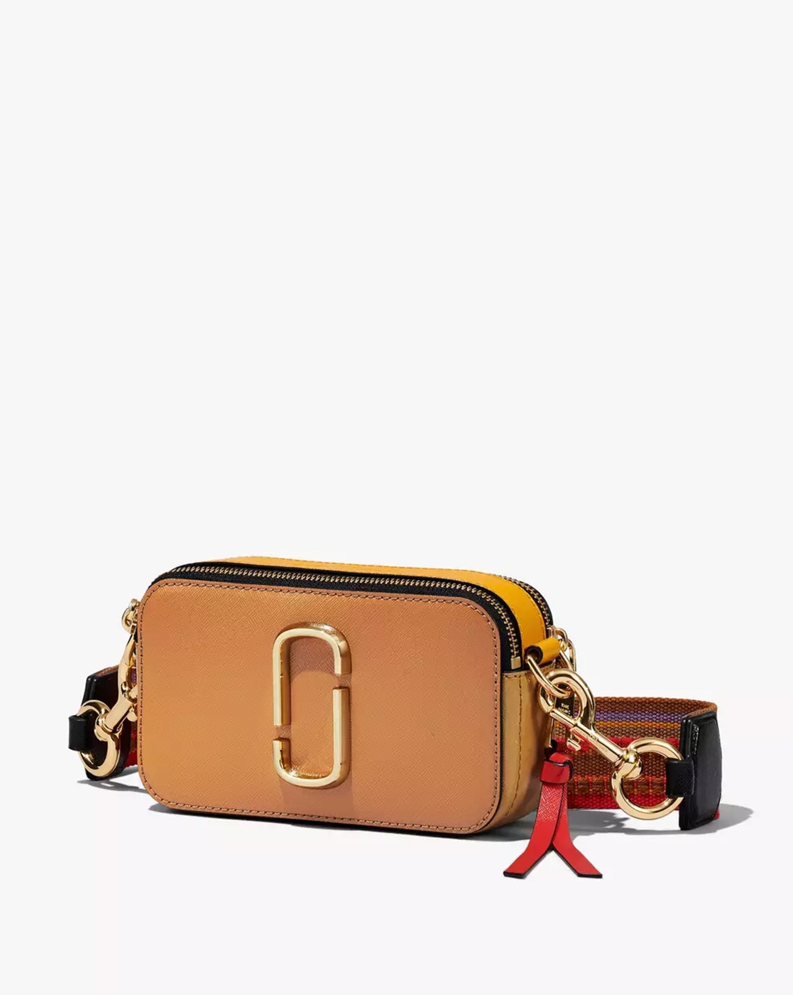 Snapshot leather crossbody bag Marc Jacobs Yellow in Leather